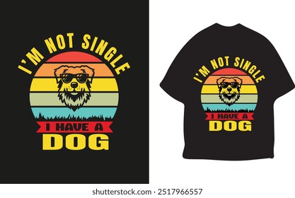 Diseño de la camiseta del solo perro