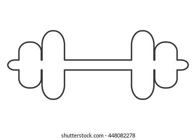 single dumbbell icon