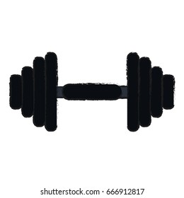 single dumbbell weight icon image 
