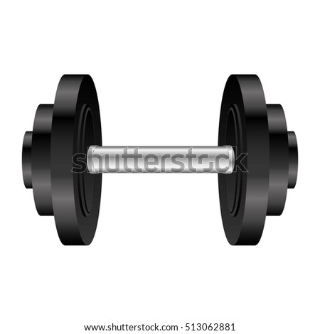 single dumbell icon image 