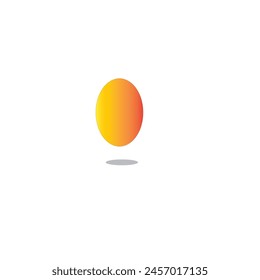 Einzelnes Ei-Symbol mit weißem Hintergrund.