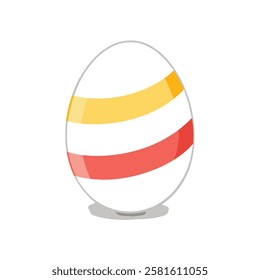 A single egg vector illustration and white background.