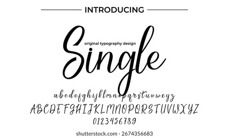 Single - Elegant Script Font for Smooth Handwritten Design and Creative Typography