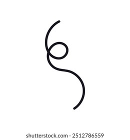 Un solo elemento de flecha en el conjunto de la escuela doodle. Ilustración vectorial dibujada a mano para tarjetas, carteles, pegatinas y diseño profesional.