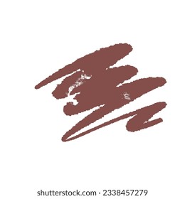 Un solo elemento de pinceladas. Ilustración vectorial dibujada a mano para tarjetas de felicitación, afiches, pegatinas y cualquier diseño.