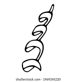 Single element confetti hand drawn doodle