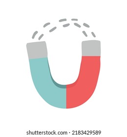 Single element of magnet. Hand drawn vector illustration for cards, posters, stickers and professional design.