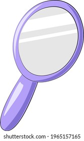Single element Mirror. Draw illustration in color