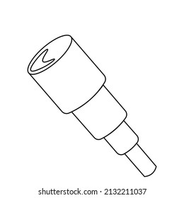 Single element Skyglass. Draw illustration in black and white