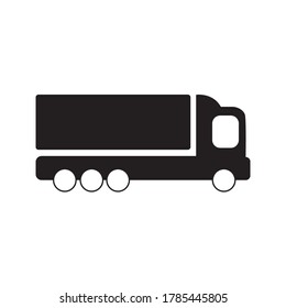 Single element of truck, Industrial logistics and trucking illustration. Hand drawn vector icons for business, web design, logo, infographic, cards, and professional design.