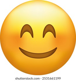 Ein einzelnes Emoji-Symbol. Lustiges Symbol. Emoticon. Süß.