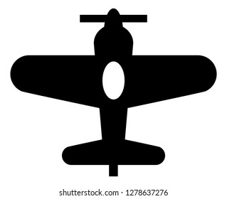 Single Engine Propeller Plane Icon