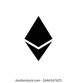 Imagem de Criptomoeda Flutuante de Símbolo Único de Ethereum