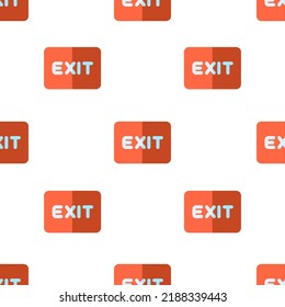 Single exit pattern. exit concept. flat trendy Vector seamless Pattern, background, wallpaper