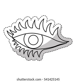 single eye icon image vector illustration design 