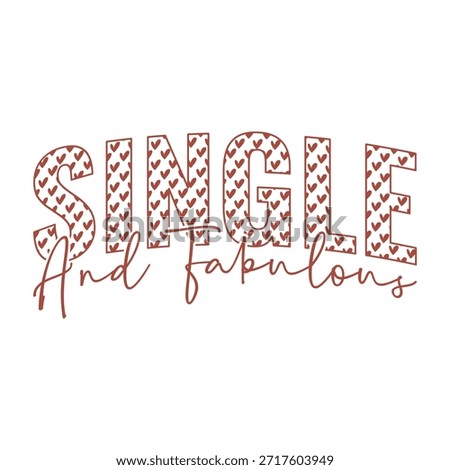 Single And Fabulous Trendy Checkered Bow Valentine's Day