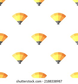 Single fan pattern. fan concept. flat trendy Vector seamless Pattern, background, wallpaper