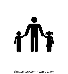 Single Father Icon, Icon Vector Eps10