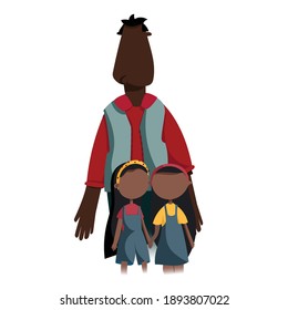 Single father with two twins