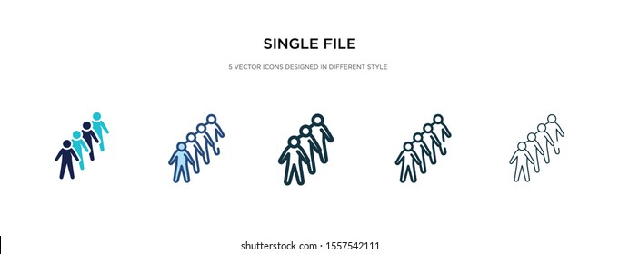 single file icon in different style vector illustration. two colored and black single file vector icons designed in filled, outline, line and stroke style can be used for web, mobile, ui