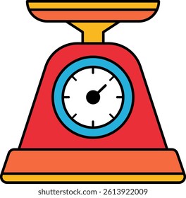 single flat icon of a scale 