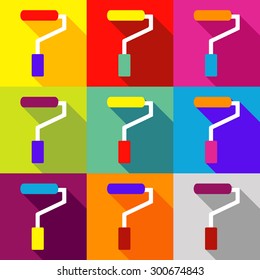 single flat style icon vector image construction