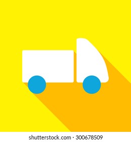 single flat style icon vector image baby car