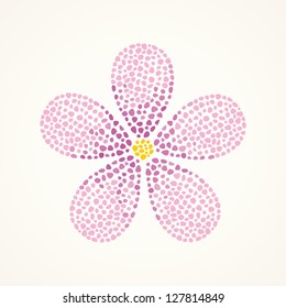 Single flower. Floral background.