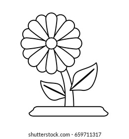 single flower icon image 