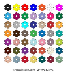 single flower patternmandala design coloring book page