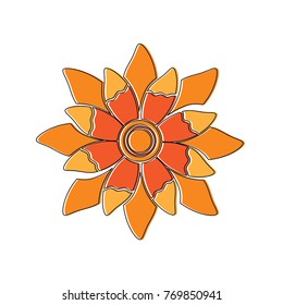 single flower topview con image 