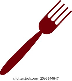 Single fork icon Royalty illustration Vector Art