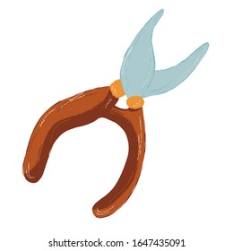 Alquiler de jardín único. Vector. el doodle clipart. Aislado sobre un fondo blanco. Diseño, tarjetas, invitación, decoración, etiquetas