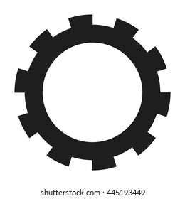 Single Gear Icon Stock Vector (Royalty Free) 445193449 | Shutterstock