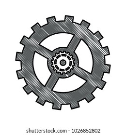 single gear icon image