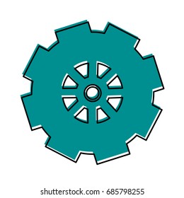 single gear icon image 