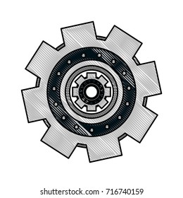 single gear icon image