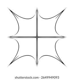 A single geometric shape vector illustration featuring clean lines and precise angles in a modern scalable format ideal for