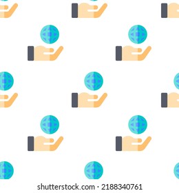 Single globe pattern. globe concept. flat trendy Vector seamless Pattern, background, wallpaper