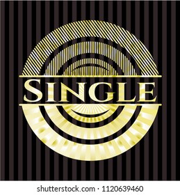 Single golden badge