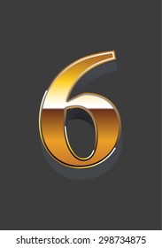 single golden number 6