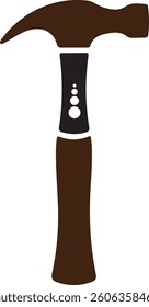 a single hammer silhouette vector illustration, hammer icon vector silhouette in white background