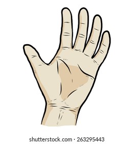 single hand / cartoon vector and illustration, hand drawn style, isolated on white background.