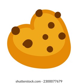 Galletitas dibujadas a mano única. Dibujo gráfico de ilustraciones vectoriales. Elemento lindo para tarjetas de felicitación, carteles, pegatinas y diseño estacional. Aislado sobre fondo blanco.