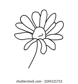 Einzelhandgezeichnet. Doodle, Vektorgrafik. Einzeln auf weißem Hintergrund.