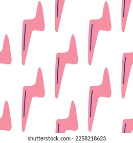 Single hand drawn element of lightnings pattern. Elements for greeting cards, posters, stickers and seasonal design. 