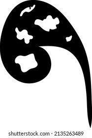 Single Hand Drawn Leaf for Winter and Autumn Decoration. Doodle Vector