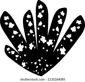 Single Hand Drawn Leaf for Winter and Autumn Decoration. Doodle Vector