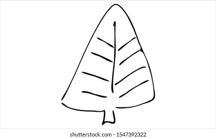 Single hand drawn New Year and Xmas tree. Doodle vector illustration for winter hollydays. Use this for greeting cards, posters, stickers? prints and seasonal design.
