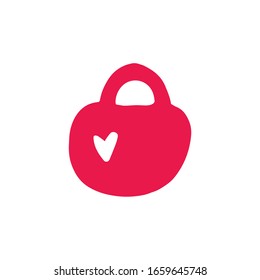 single hand drawn weight illustration in doodle style in vector